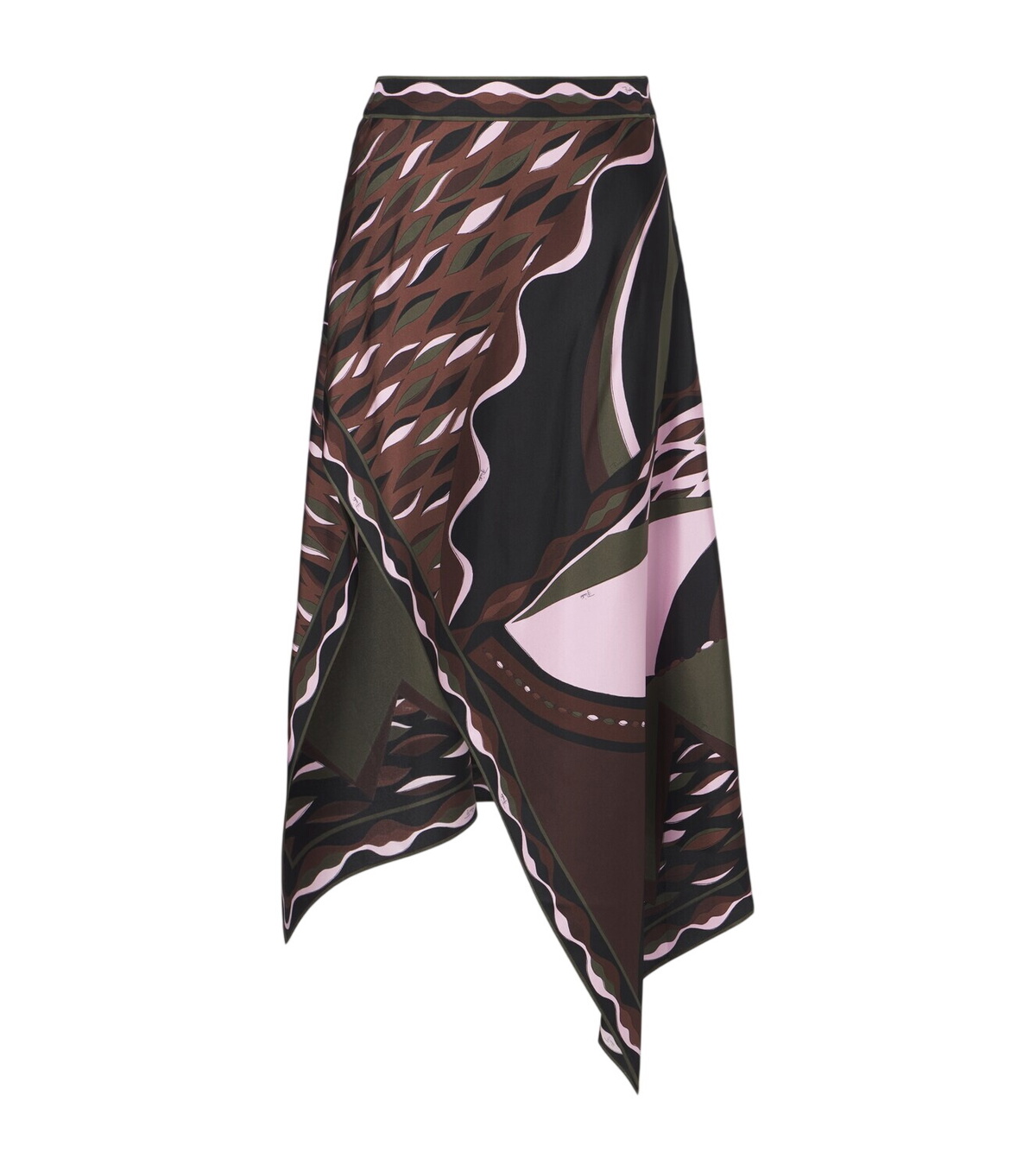PUCCI Cotton High Waist Wide Long Skirt Emilio Pucci