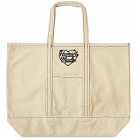Human Made Men's Garment Dyed Tote Bag in White 