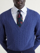 Dunhill - Ribbed Cashmere Sweater - Blue