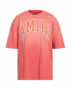 Amiri Mens T-shirt Coral