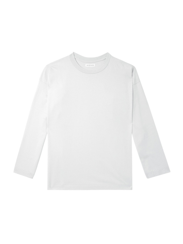 Photo: Kaptain Sunshine - Suvin Cotton-Jersey T-Shirt - Gray