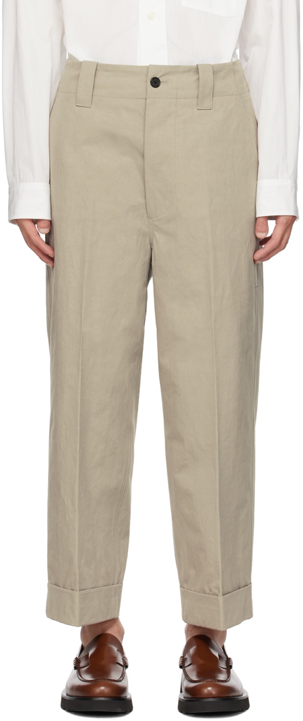 Photo: Margaret Howell Taupe Cropped Trousers