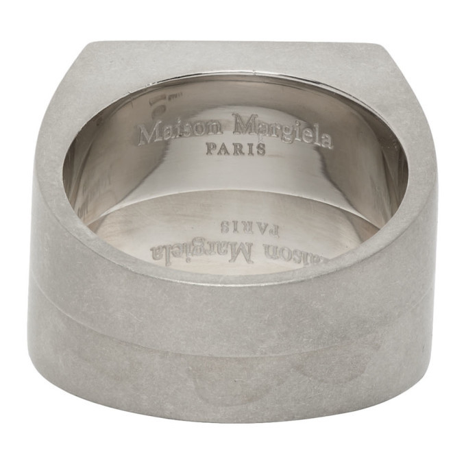 Maison Margiela Silver Dual Stackable Rings Maison Margiela