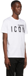 Dsquared2 White 'Icon' Spray T-Shirt