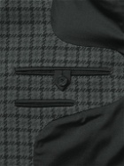 Balenciaga - Oversized Houndstooth Knitted Blazer - Gray
