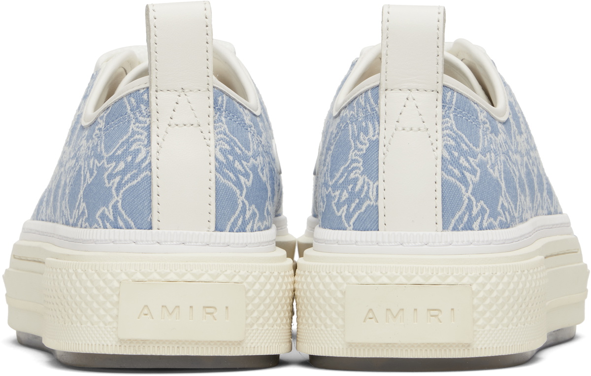 AMIRI Blue & White MA Quad Court Low Sneakers Amiri