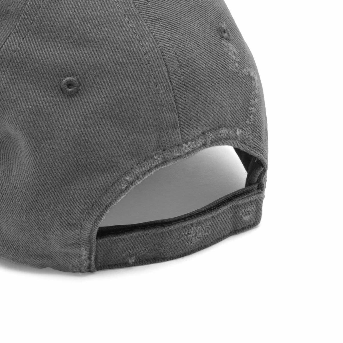 Balenciaga Men's Tilted Typo Cap in Dark Grey