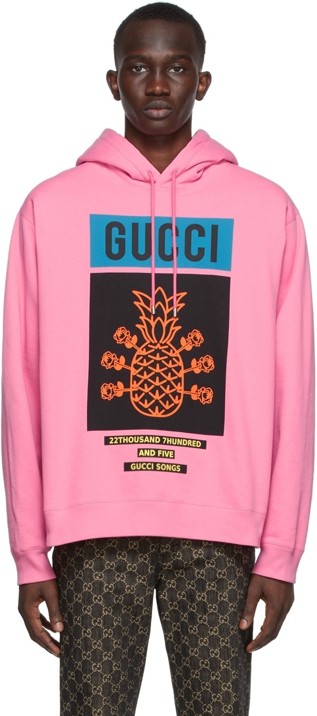 Gucci Pink Musixmatch Edition '22,705' Pineapple Hoodie Gucci