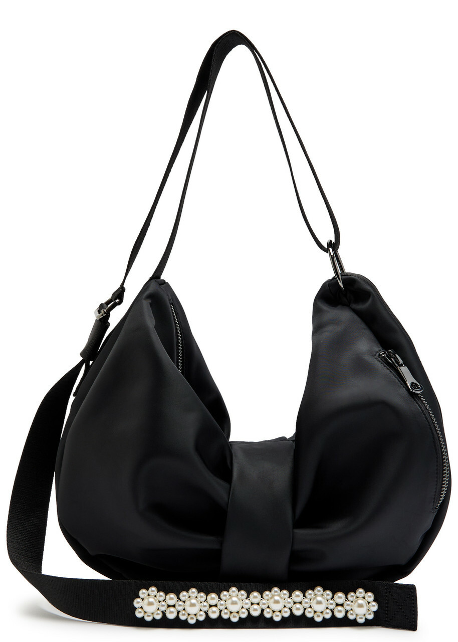 Simone Rocha Sling Bow Nylon Cross-body bag - Black - One Size Simone Rocha