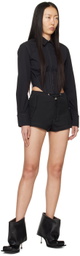 Dion Lee Black Parachute Shorts