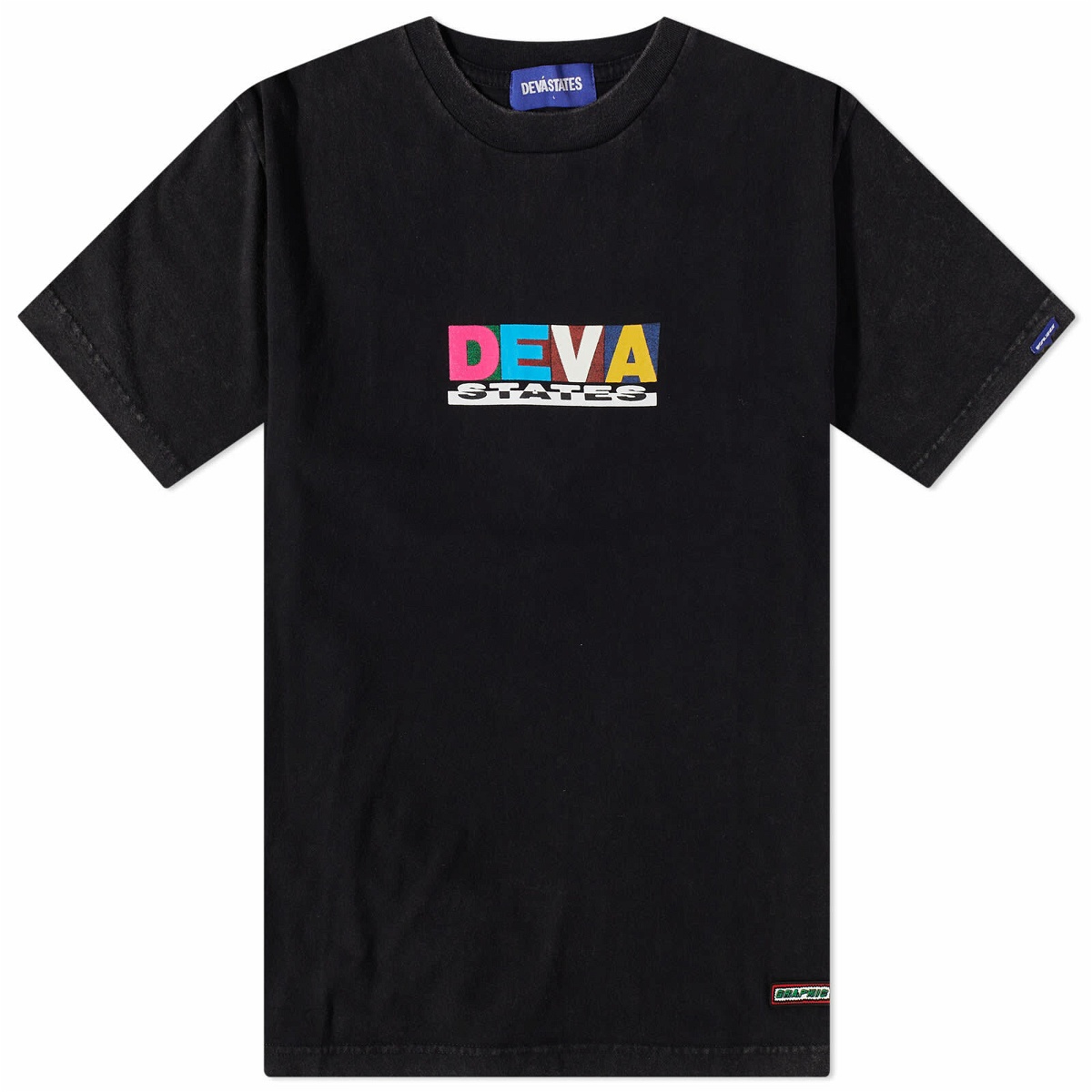 Deva States Men's Stomper T-Shirt in Washed Black DEVÁ STATES