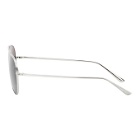 The Row Silver and Blue Casse Sunglasses