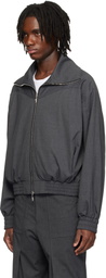 CMMAWEAR Gray Funnel-Neck Jacket