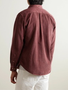 Portuguese Flannel - Lobo Button-Down Collar Cotton-Corduroy Shirt - Red