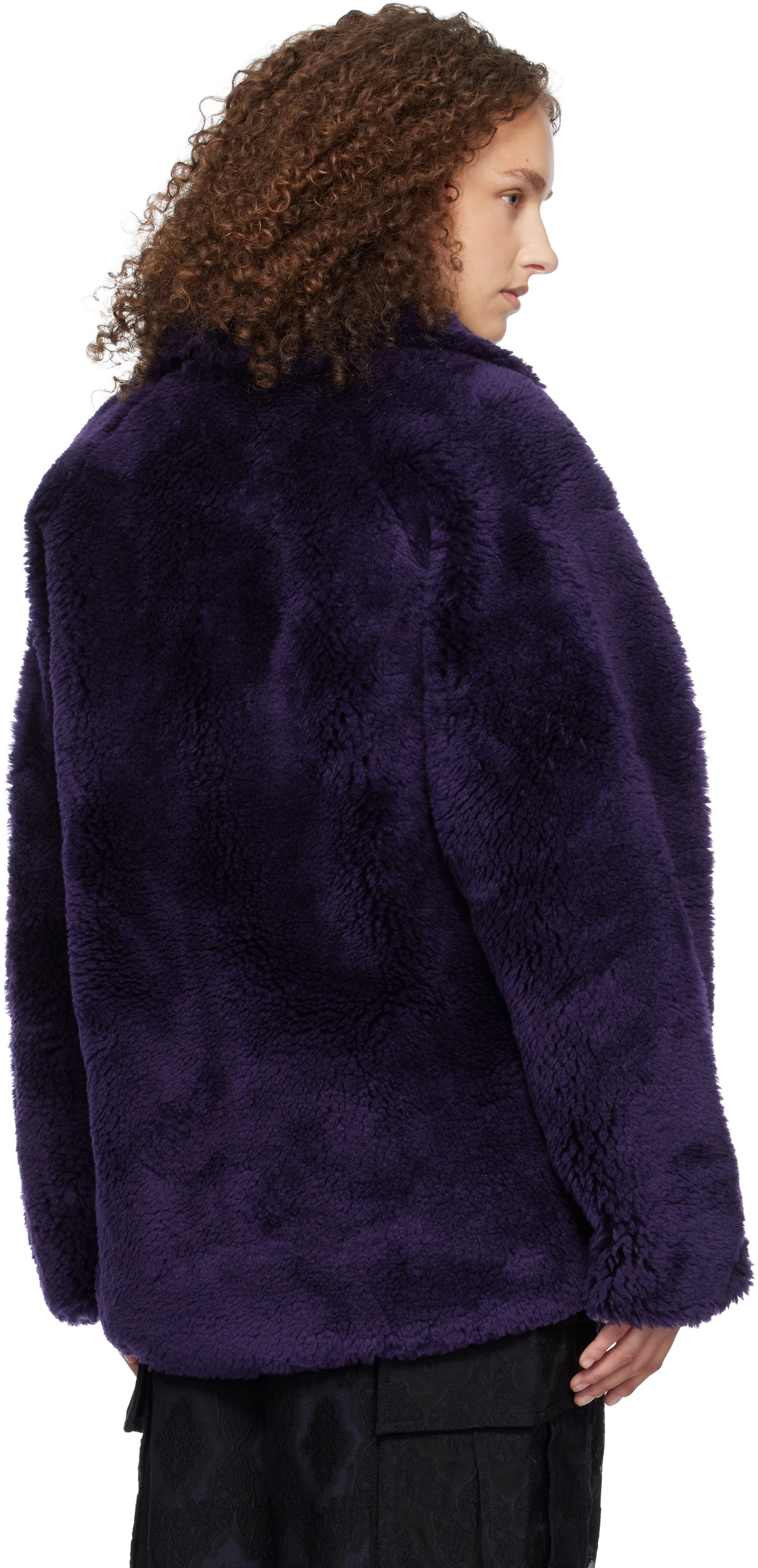 NEEDLES Purple Fleece Jacket