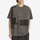 Junya Watanabe MAN Men's Patchwork T-Shirt in Grey Mix