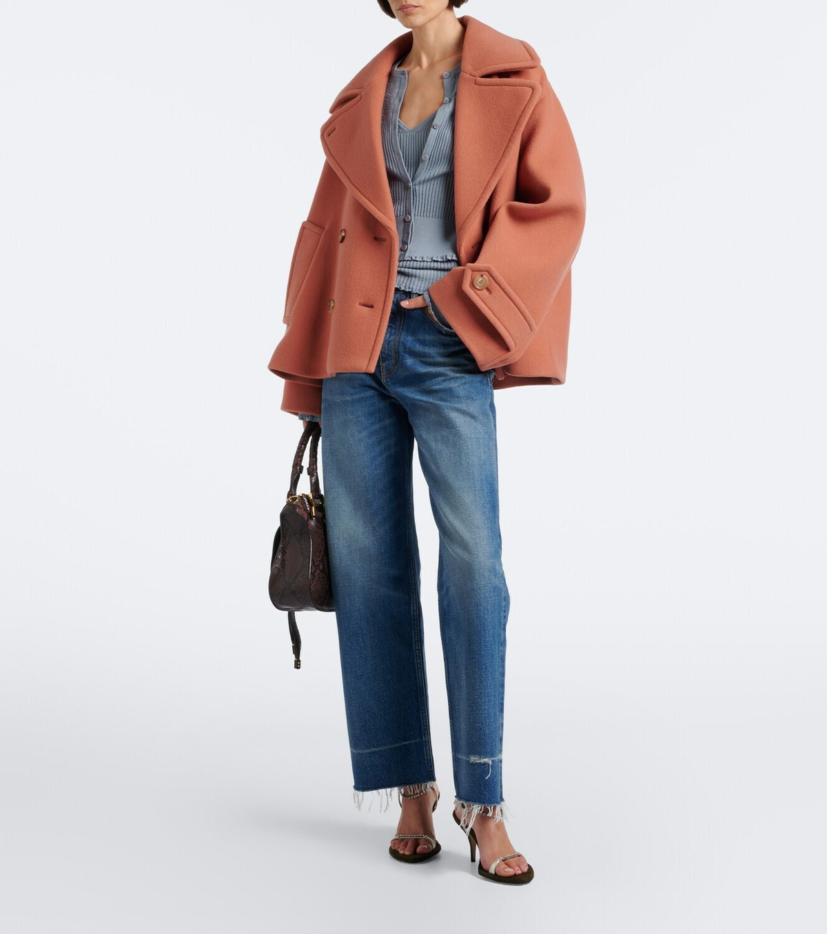 Chloé Knitted wool top and cardigan set