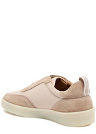 Aurélien Leisure Panelled Suede Sneakers Beige