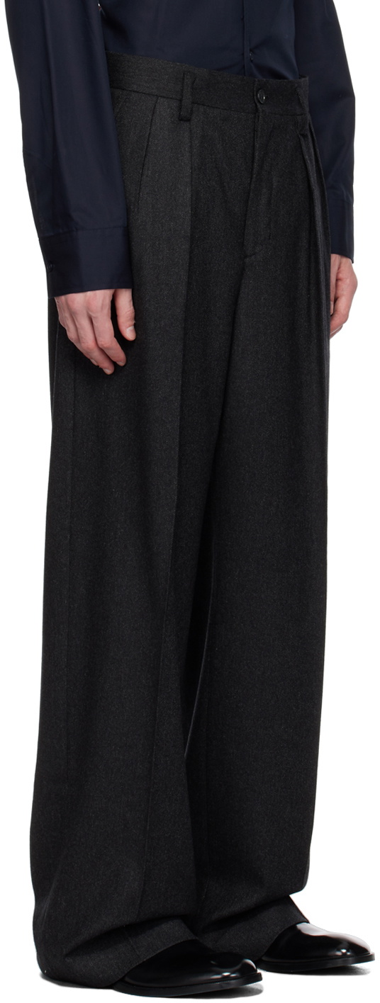 Filippa K Gray Wide-Leg Trousers
