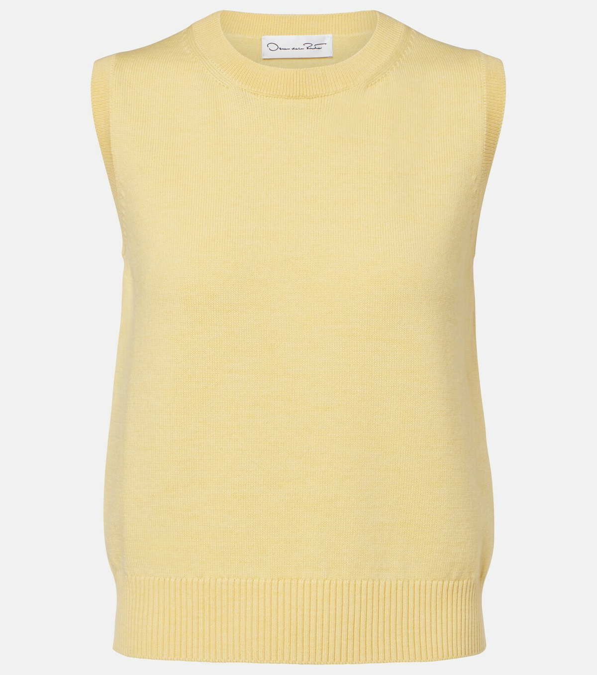 Oscar de la Renta Virgin wool sweater vest