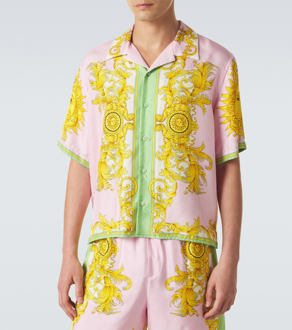 Versace Printed silk shirt