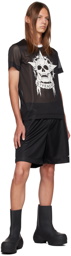 Givenchy Black Embroidered Shorts