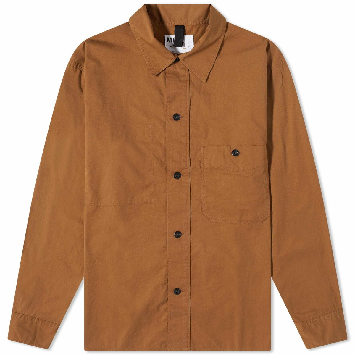 MHL by Margaret Howell Men's Odd Pocket Work Shirt in Nut MHL by