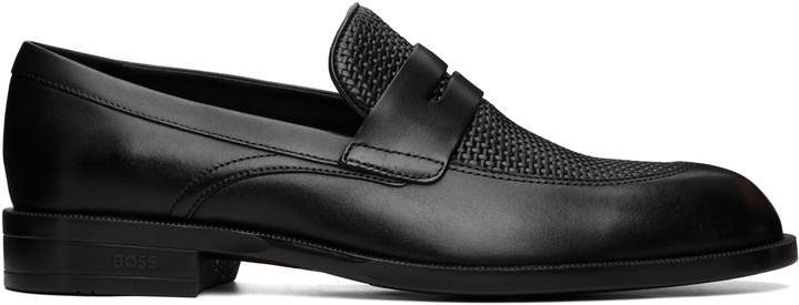 Photo: BOSS Black Leather Loafers