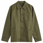 Nudie Jeans Co Men's Nudie Barney Worker Jacket in Olive