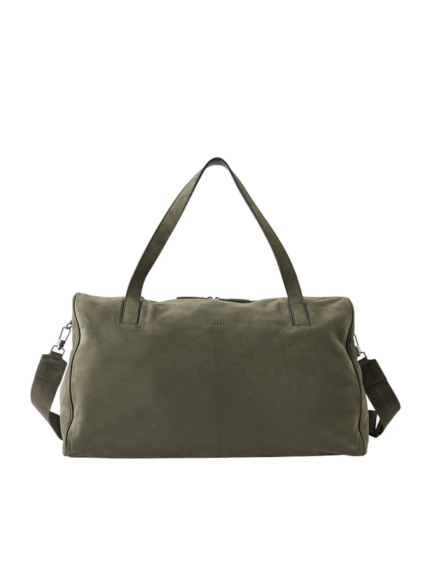 Photo: Zegna - Nubuck Weekend Bag - Green