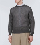 Auralee Mohair-blend sweater