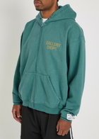 Gallery Dept. Hooded Cotton Sweatshirt Teal