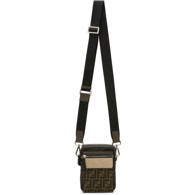 Photo: Fendi Black and Brown Forever Fendi Messenger Bag