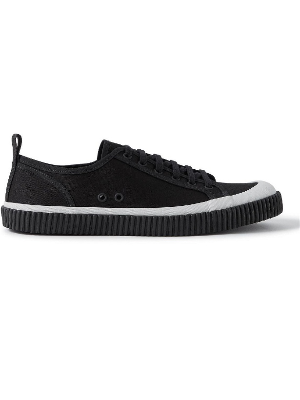 Photo: James Perse - Rubber-Trimmed Canvas Sneakers - Black