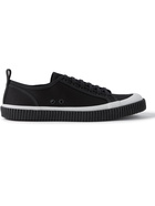 James Perse - Rubber-Trimmed Canvas Sneakers - Black