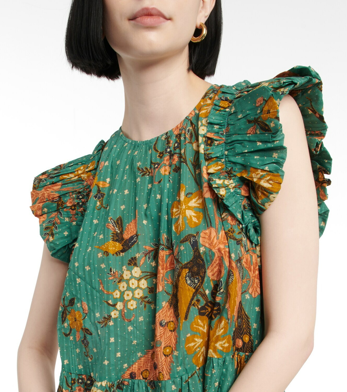 【ULLA JOHNSON】コットンミニワンピース 230000037049_0000541-