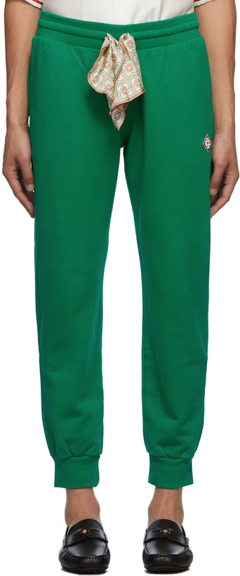 Photo: Casablanca Green Scarf Sweatpants