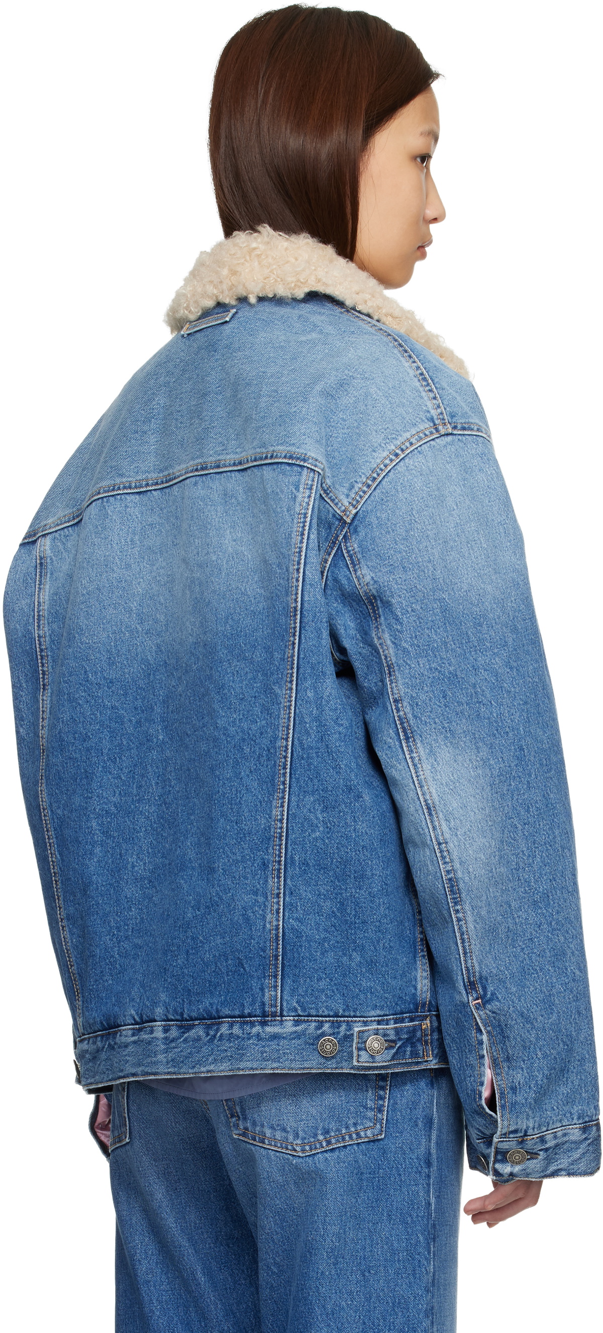Acne Studios Blue Lined Denim Jacket