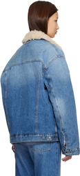 Acne Studios Blue Lined Denim Jacket