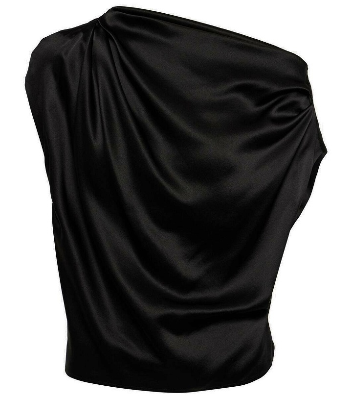 Photo: The Sei Draped one-shoulder silk top