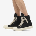 Rick Owens DRKSHDW High Jumbo Lace Puffer Sneakers in Black/Pearl/Milk
