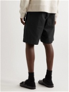 Margaret Howell - MHL Wide-Leg Recycled Cotton-Gabardine Shorts - Black