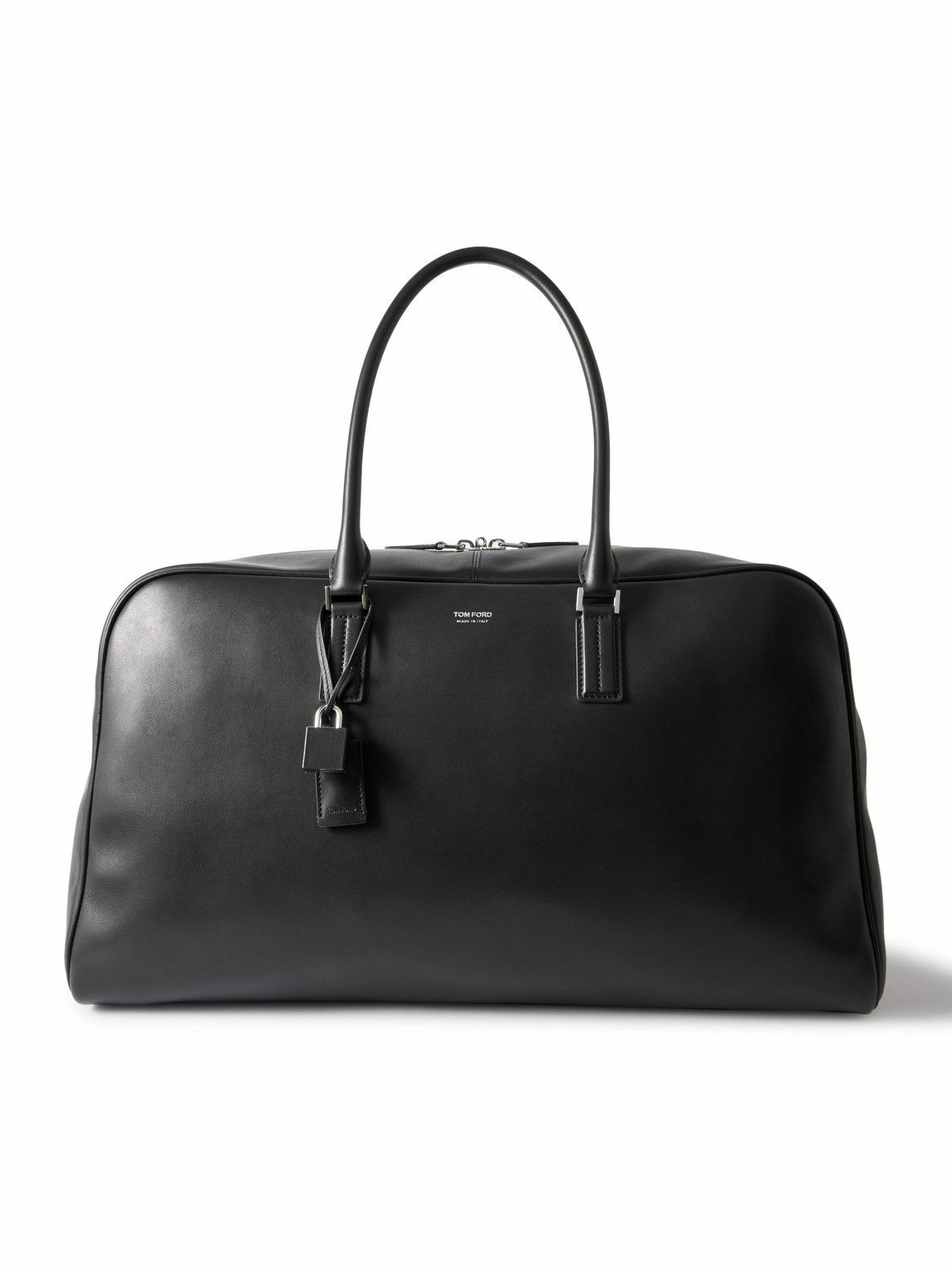 TOM FORD - Logo-Print Leather Weekend Bag
