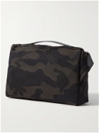 Mismo - Passage Leather-Trimmed Camouflage-Jacquard Messenger Bag