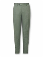 Canali - Kei Slim-Fit Tapered Linen Suit Trousers - Green