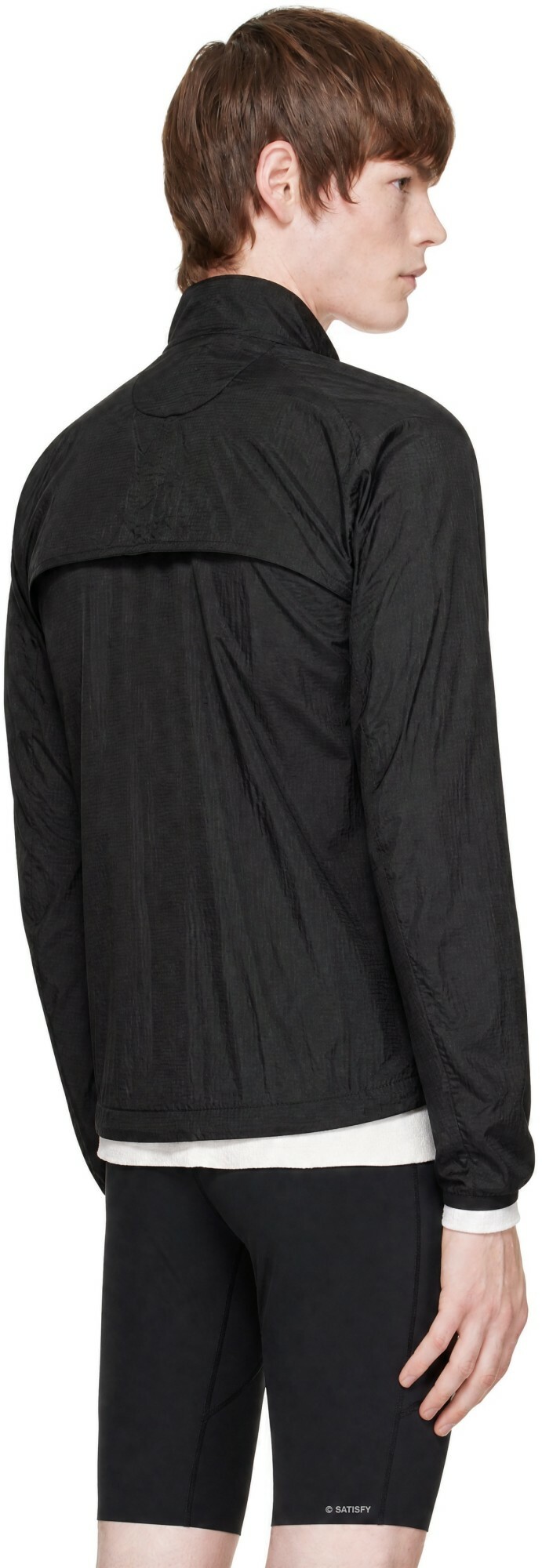Satisfy Black Rippy Modular Windbreaker Jacket