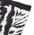 TOM FORD - Zebra-Print Stretch-Cotton Jersey Boxer Briefs - White