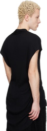 Julius Black Neck Slit T-shirt