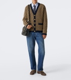 Valentino Toute La V jacquard virgin wool cardigan
