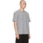 Comme des Garcons Homme Black and White Intarsia T-Shirt